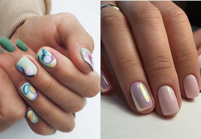 spring manicure for short nails