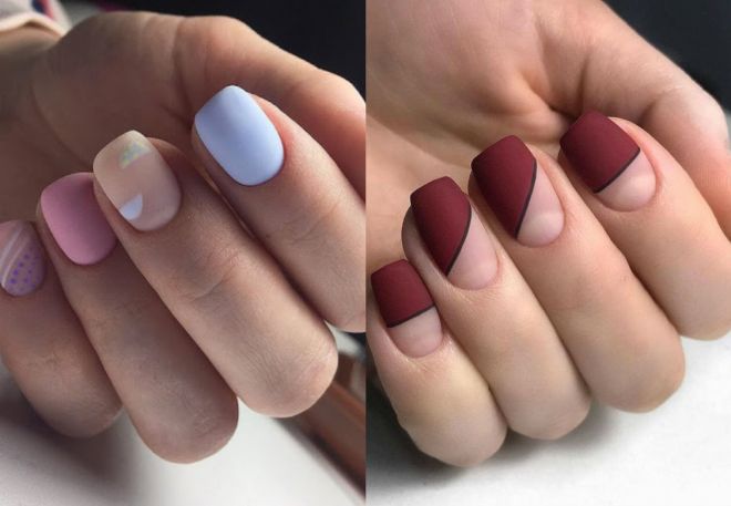 trendy manicure for short nails