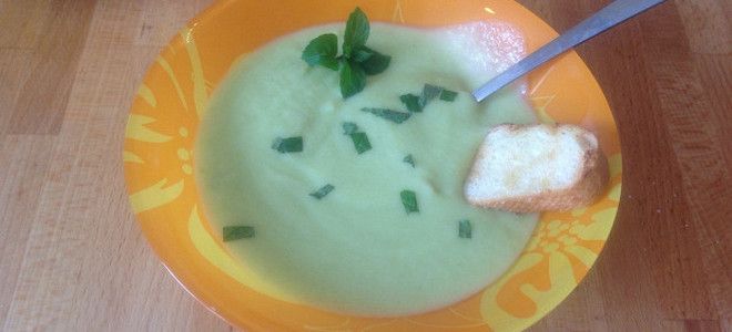 диетический крем суп из кабачков рецепт