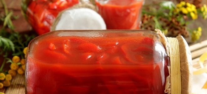 лечо с томатным соком
