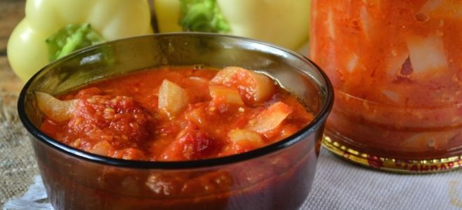салат лечо рецепт с томатной пастой
