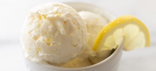 мороженое из лимона и сгущенки и сливок