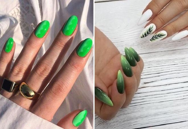 spring green manicure