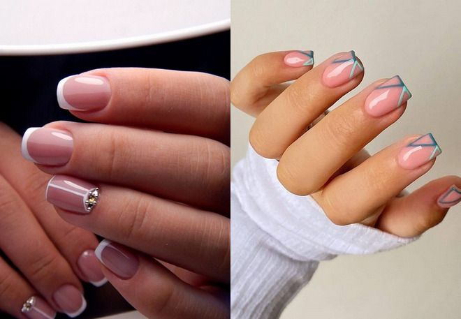 summer french manicure