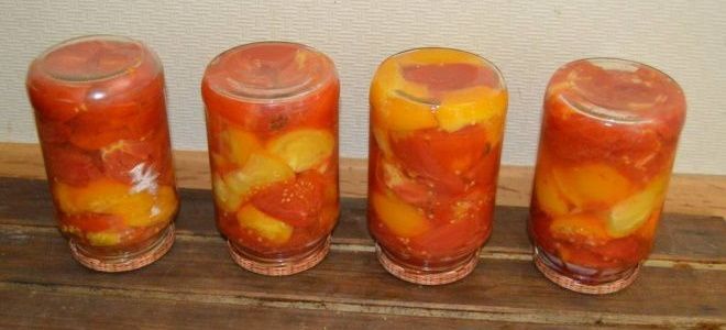 помидоры дольками в собственном соку