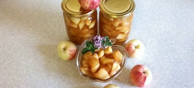 заготовка из яблок для пирогов на зиму