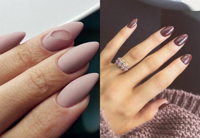 everyday manicure almonds for autumn