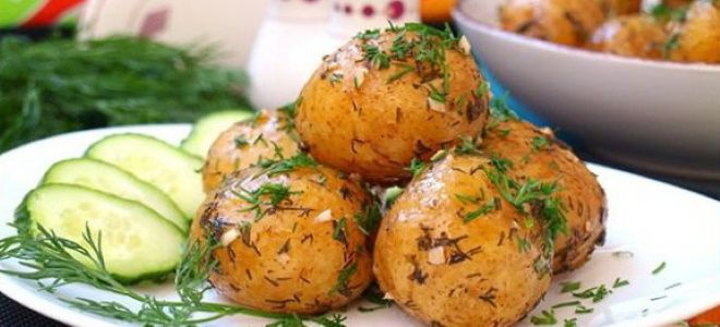 картофель в мундире запеченный в духовке
