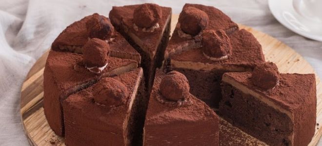 шоколадный торт трюфель
