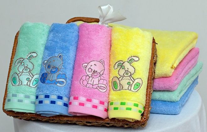 детские махровые полотенца