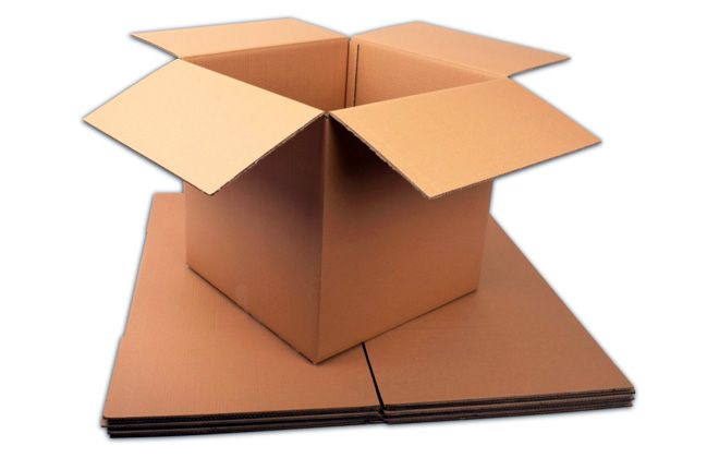 четырехклапанные картонные коробка