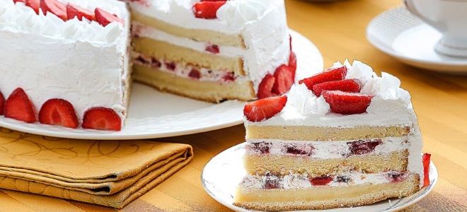 бисквитный торт рецепт