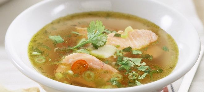 рыбный суп из горбуши