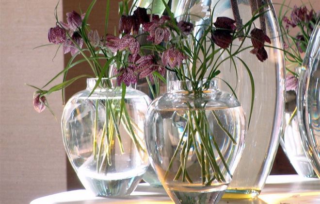 хрустальные вазы для цветов
