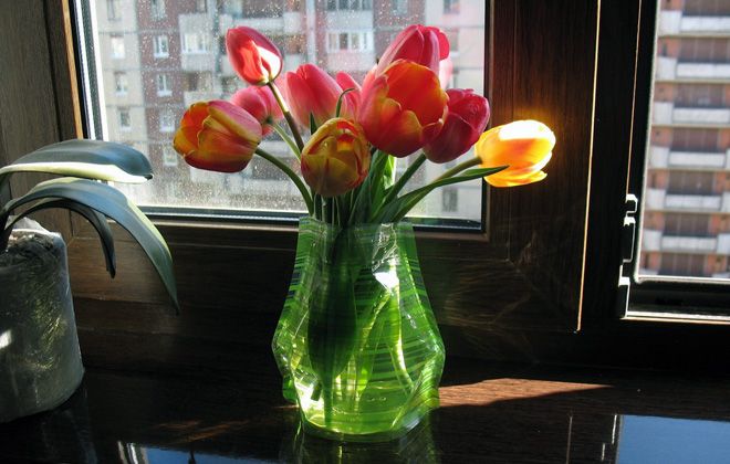 ваза пакет для цветов