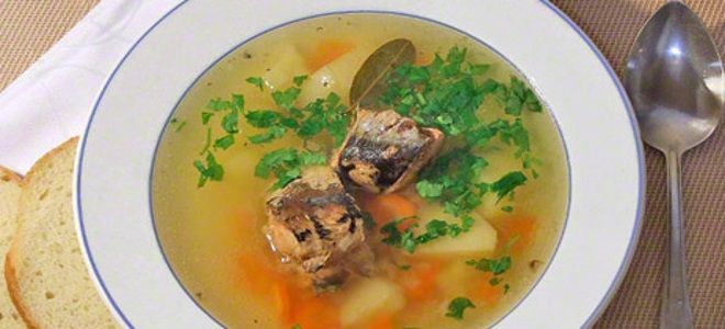 рыбный суп из консервов иваси