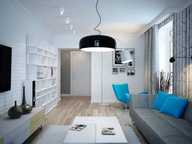 идеи дизайна маленькой квартиры освещение