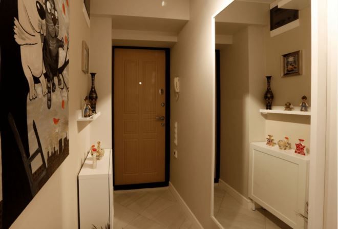 дизайн маленького коридора в квартире зеркала