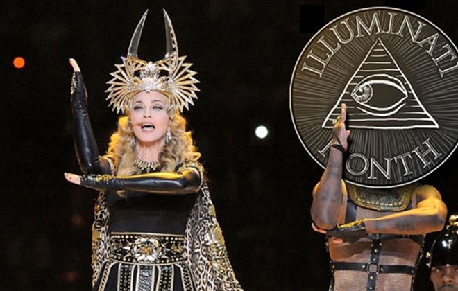 символика иллюминатов у Мадонны