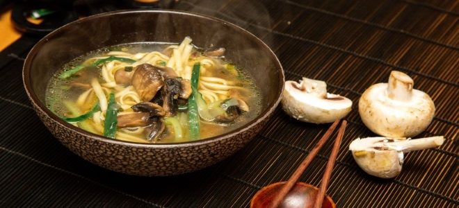 грибной суп по китайски