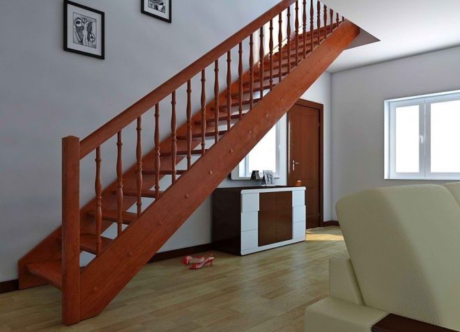 маршевая деревянная лестница
