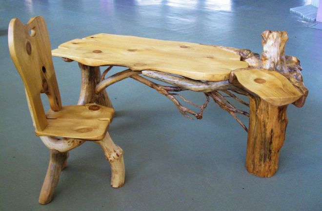 мебель из горбыля стол
