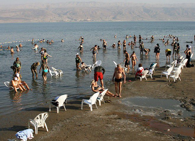 Пляж Калия, расположенный на Мертвом море