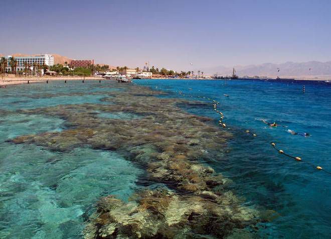 Коралловый пляж в Эйлате популярен среди отдыхающих