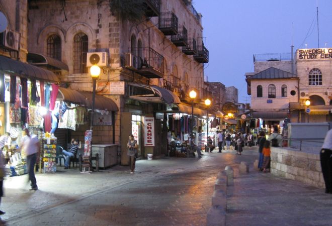 Туристическая улица за Яффскими воротами