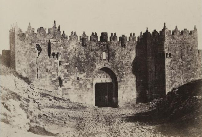 Дамасские ворота в 1856 году