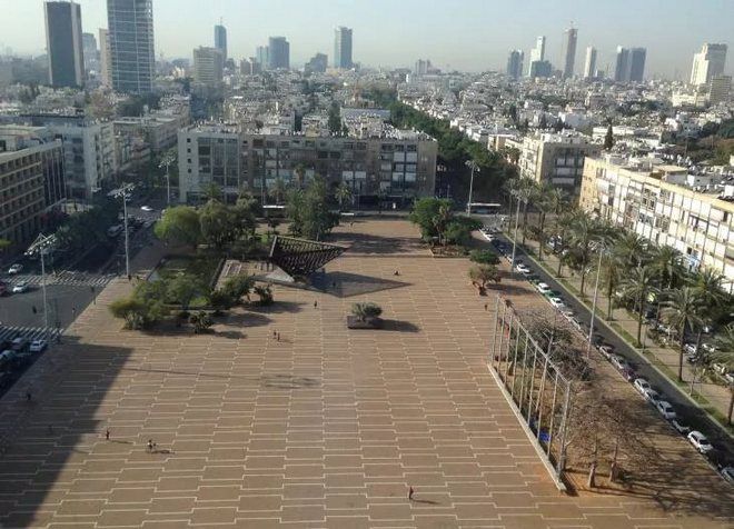 Вид на площадь Рабина
