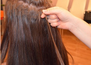 Как снять нарощенные волосы 3