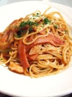 Спагетти с ветчиной
