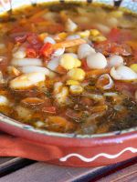 Вкусный густой суп - молдавская чорба с фасолью