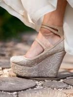 Свадебные туфли на платформе