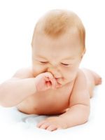 У новорожденного заложен нос