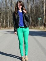 Зеленые брюки 