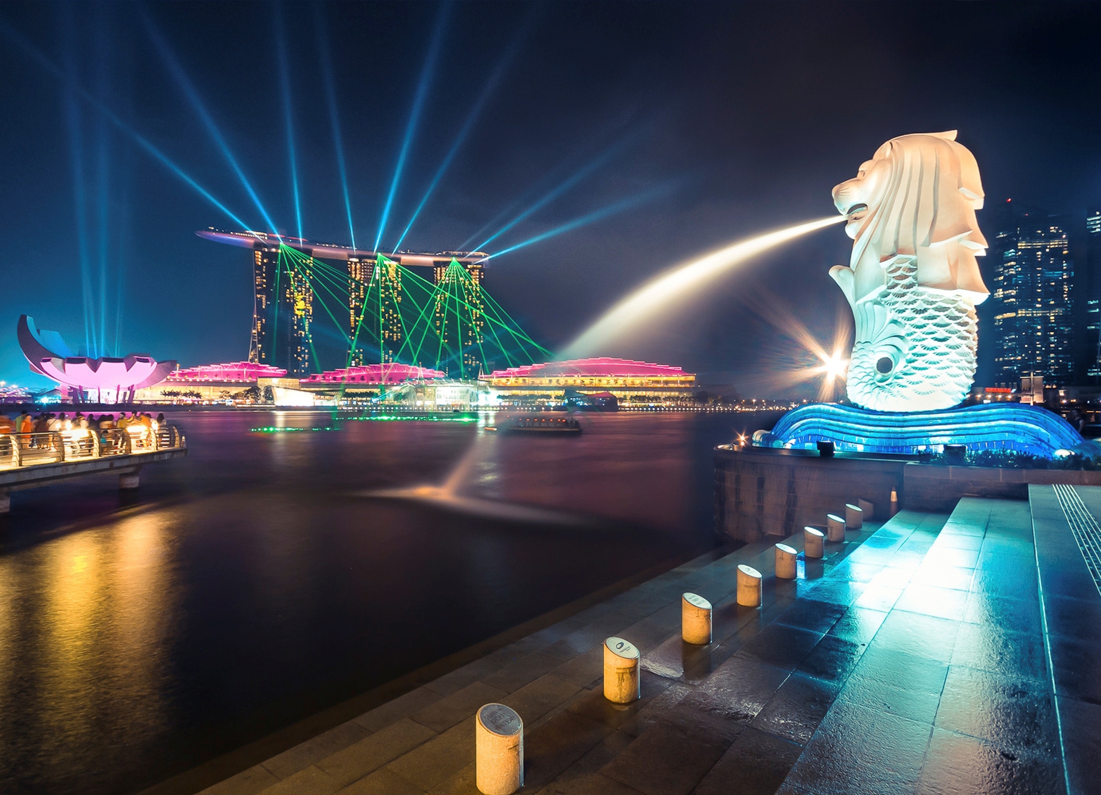 страны архитектура Сингапур ночь без смс