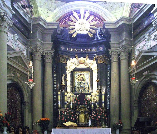 Чудотворная икона Кальварийской Богоматери в базилике Кальварии-Зебжидовска