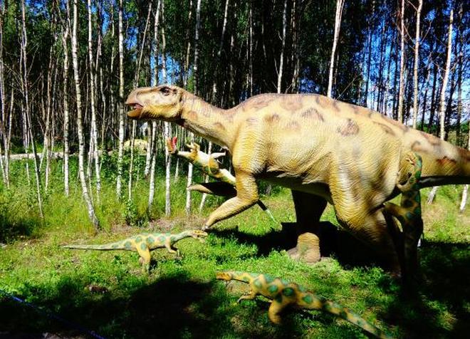 Динозавры представлены в натуральную величину