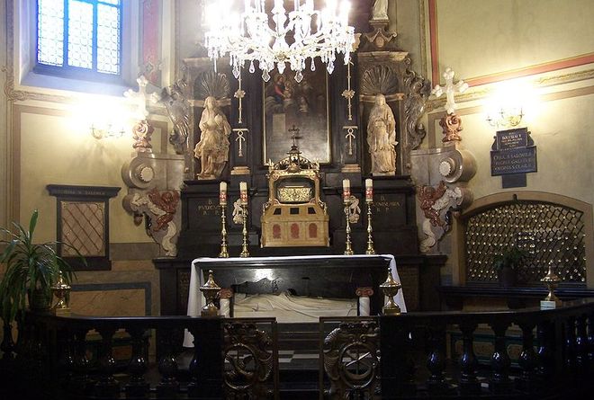 Гробница преподобной Саломеи в костеле Святого Франциска
