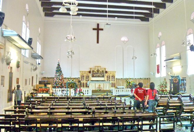 Интерьер церкви Христа в Малакке