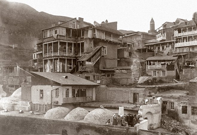 История серных бань в Тбилиси