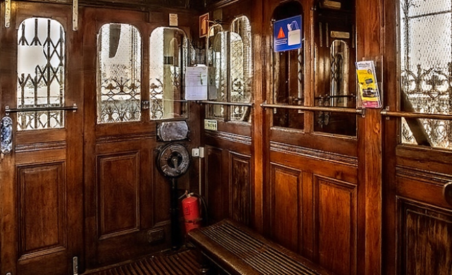 Кабина лифта Санта-Жушта