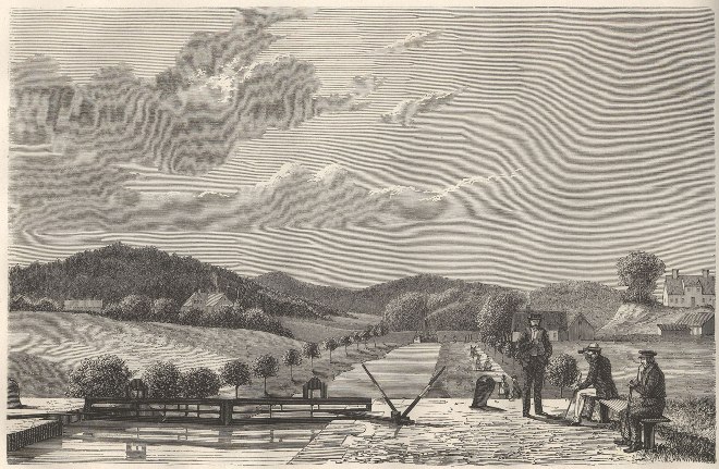 Канал на гравюре 1865 года