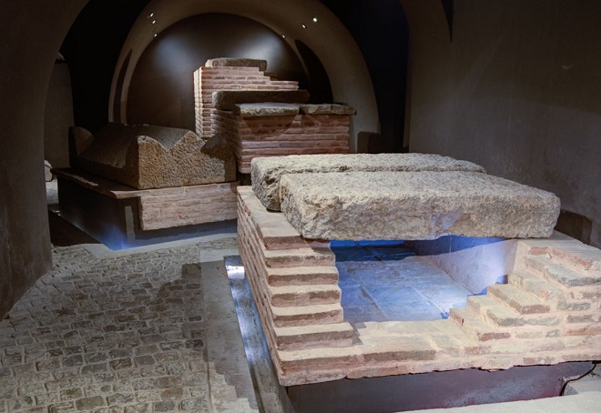 Некрополь церкви, где, предположительно хранились мощи Святой Софии