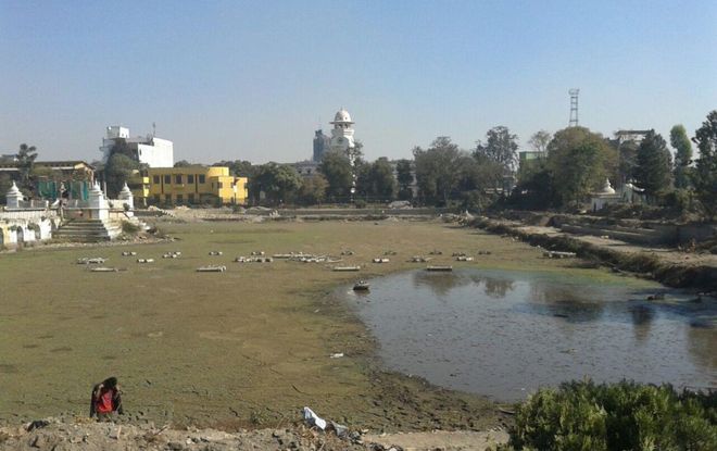 Озеро Рани-Покхари после землетрясения