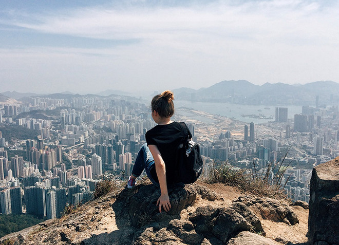 Потрясающий вид на Гонконг с Львиной горы