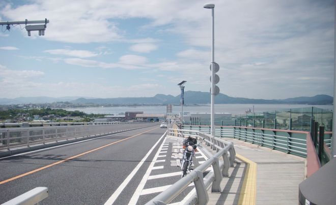 Состояние дорог на мосту Эшима Охаси