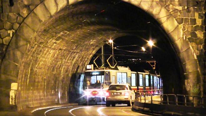 Трамвайная линия в туннеле